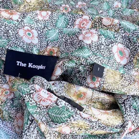 The Kooples Metallic Floral Button Down - Picture 4 of 5